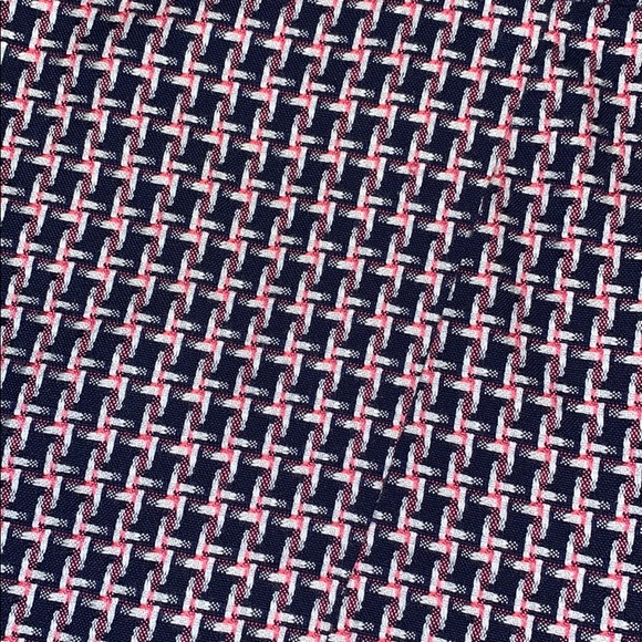 LOFT wrap woven skirt pink, navy & white 18 - Picture 3 of 9